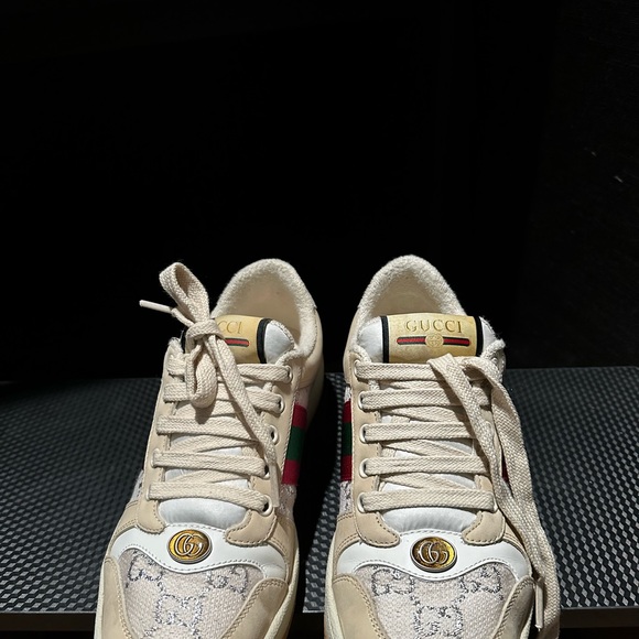 Gucci Screener sneakers with Web. Size 37/7 Womens - Picture 2 of 11